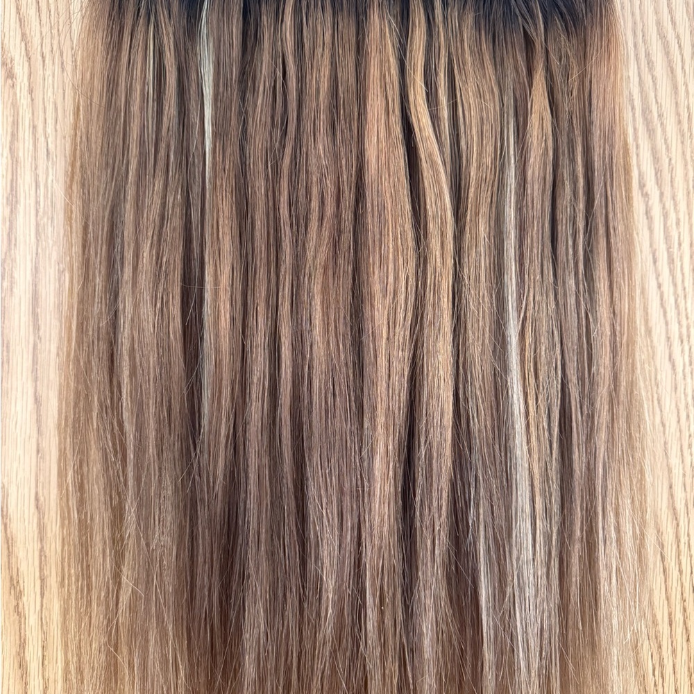 Hand tied light brown Hair Extensions